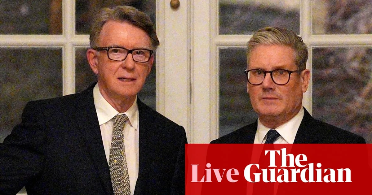 Starmer 'Furious' Over Mandelson Vetting Failure
