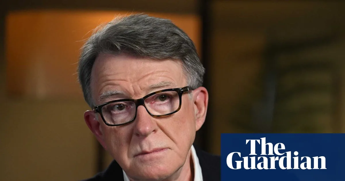 Mandelson Refuses to Apologise to Epstein's Victims Over Friendship