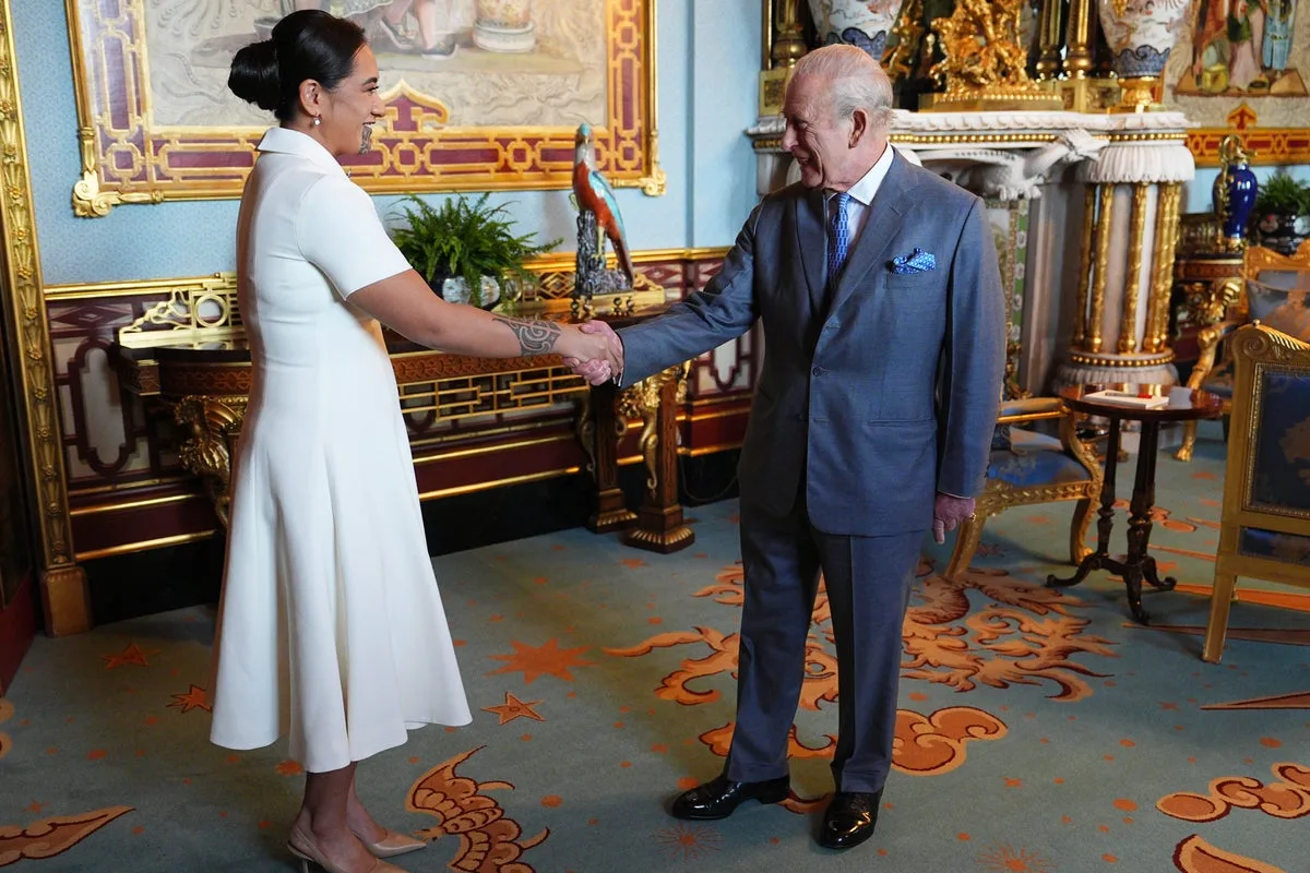 Maori Queen Holds 'Heartfelt' Talks with King Charles at Buckingham Palace