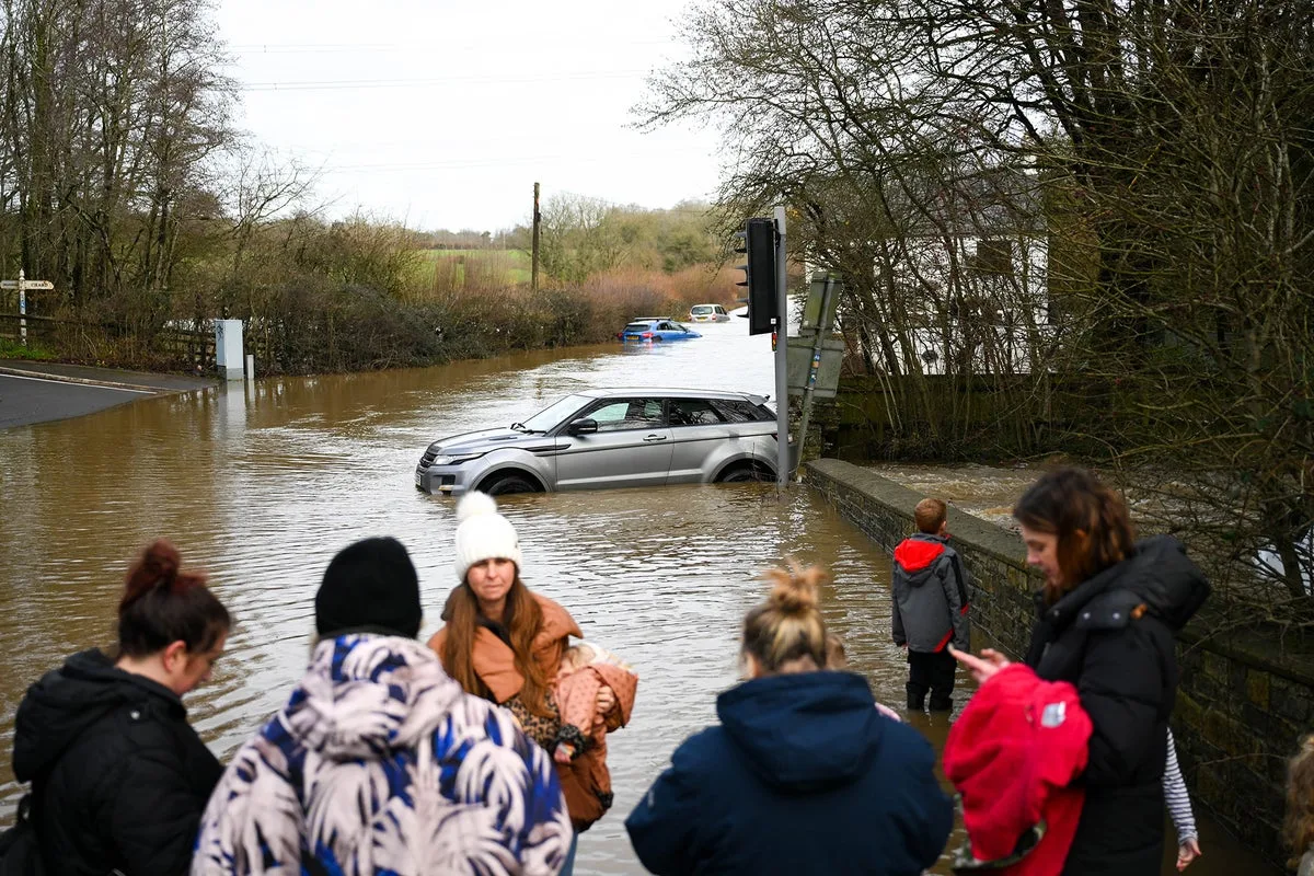 Met Office Issues Ice and Rain Warnings for Southwest After Storm Chandra