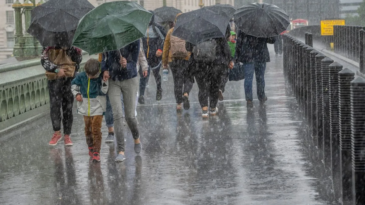 Met Office Issues Yellow Rain Warning For UK Regions
