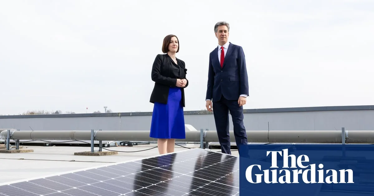 Miliband to ban Great British Energy from using solar panels linked to slave labour