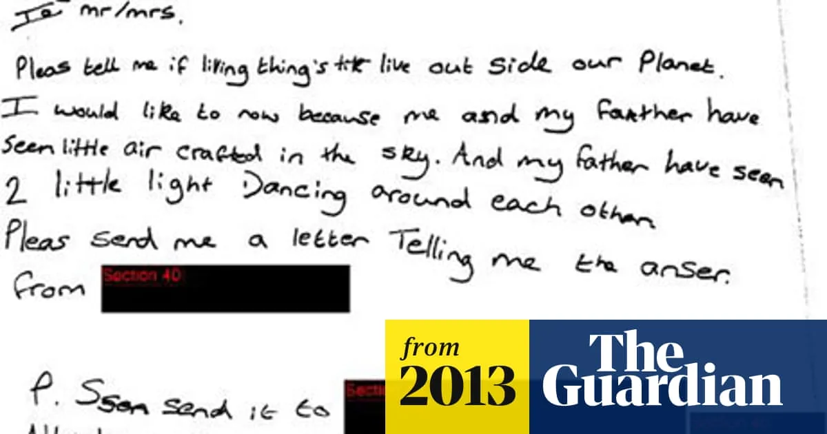MoD Releases Final UFO Files After 50 Years of Record Keeping