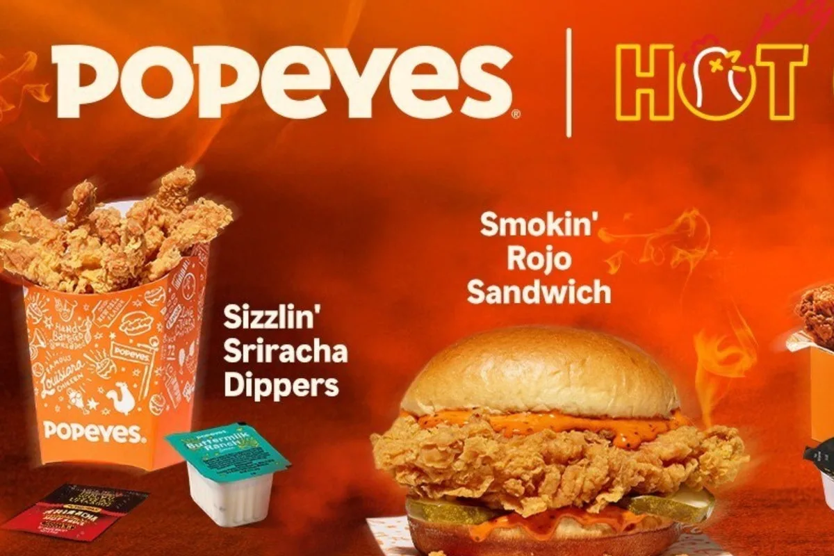 Popeyes UK Launches Fiery Hot Ones Chicken Sandwich