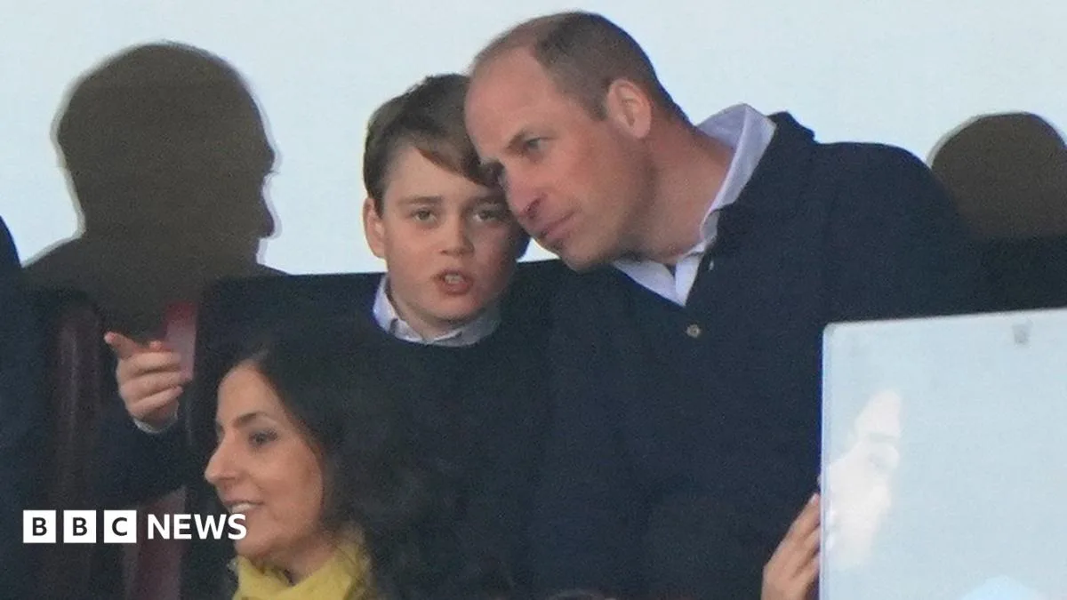Prince George Cheers Aston Villa to Victory Alongside Father William
