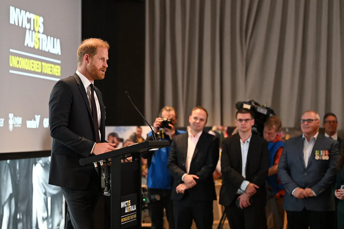 Prince Harry Attempts Australian Accent at War Memorial Speech