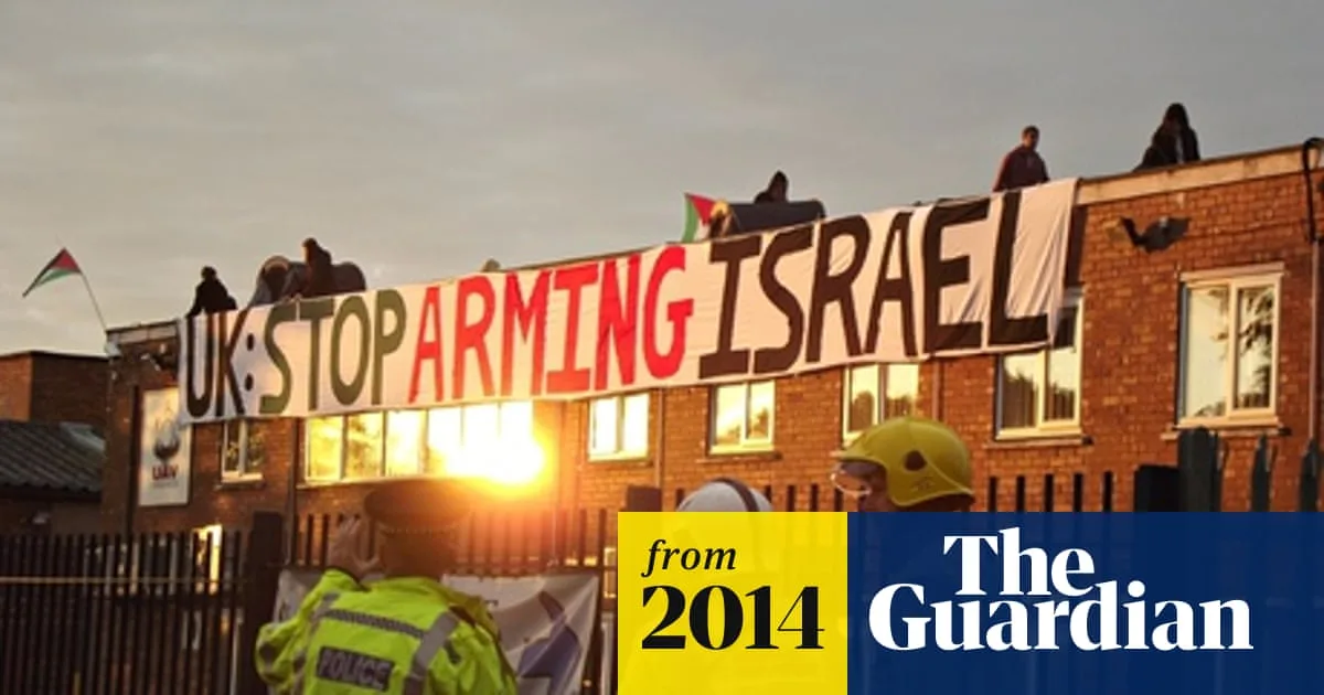 Pro-Palestinian Protesters Enter Second Day on Roof of Drone Engine Factory