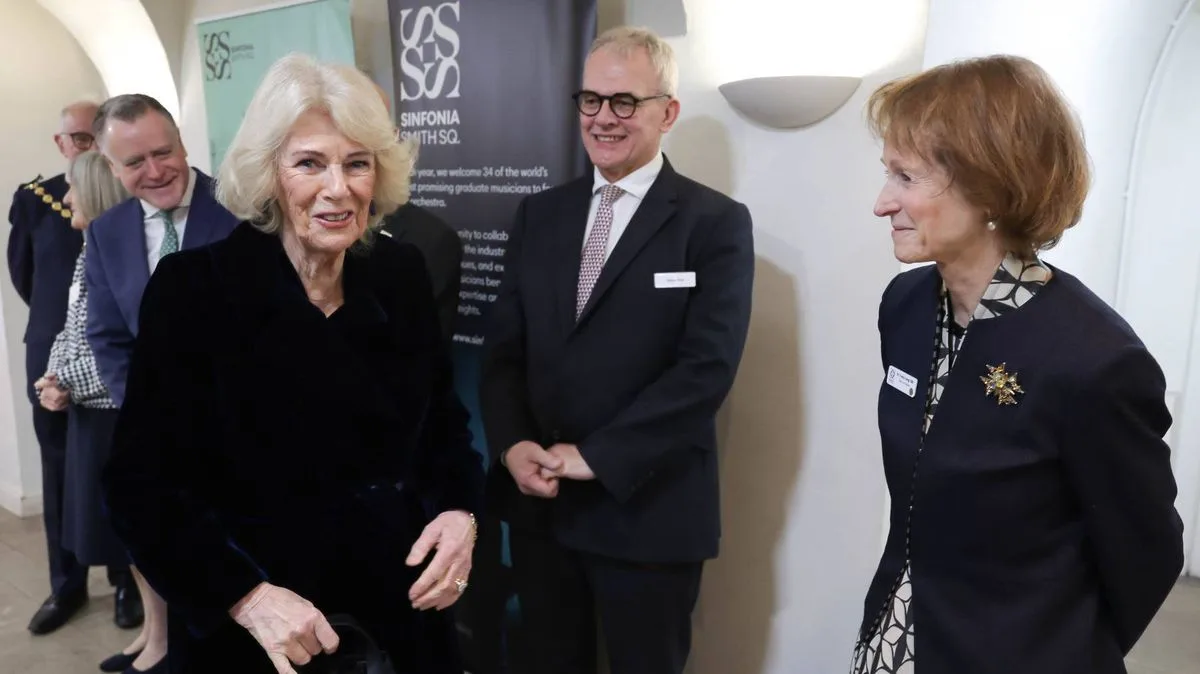 Queen Camilla Attends Concert Hours After Prince Andrew's Arrest