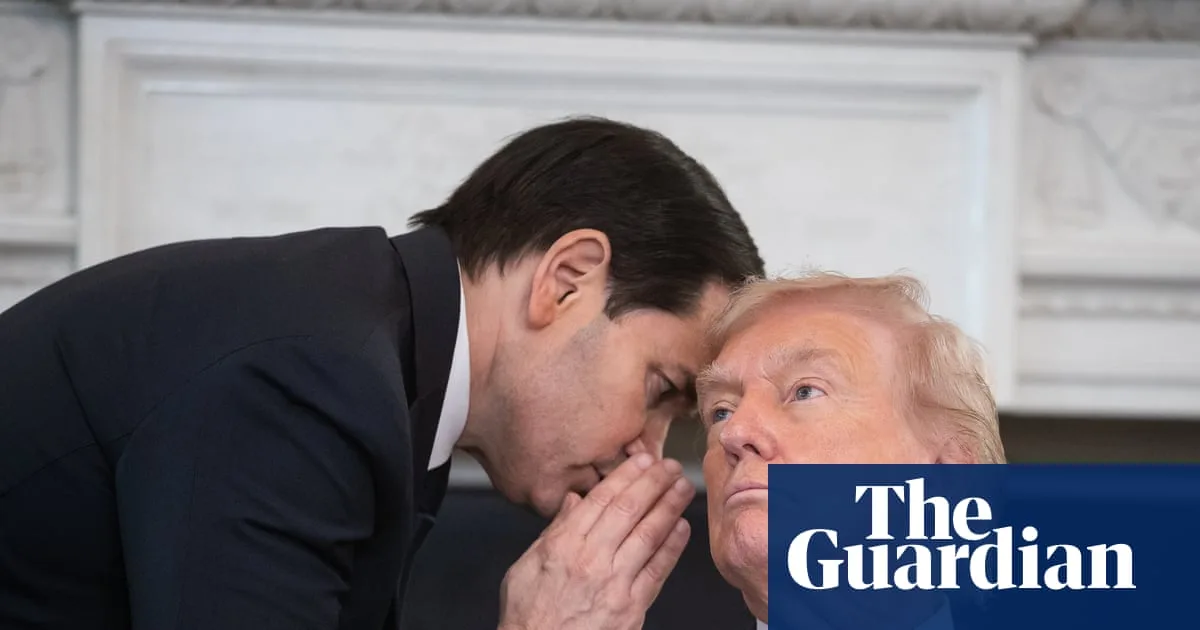 Rubio Passes Trump Handwritten Note on Gaza Deal During White House Event