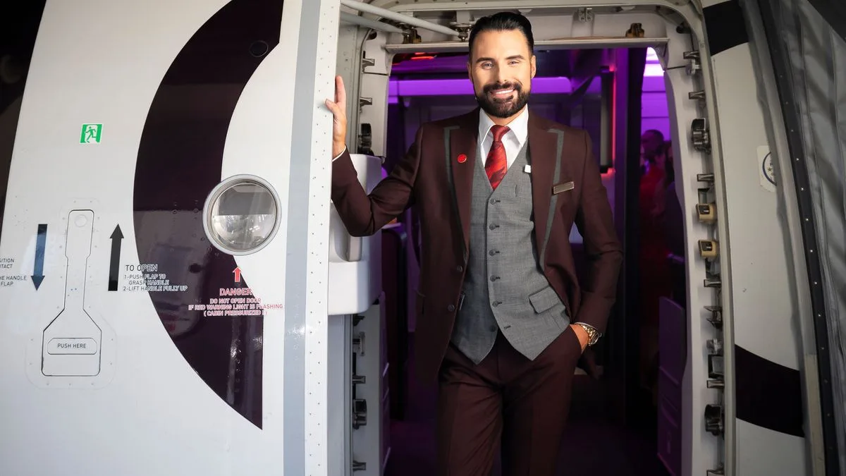Rylan Clark Fulfills Childhood Dream as Virgin Atlantic Cabin Crew for a Day