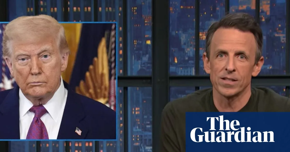 Seth Meyers and Stephen Colbert Mock Trump's Fawning China Visit