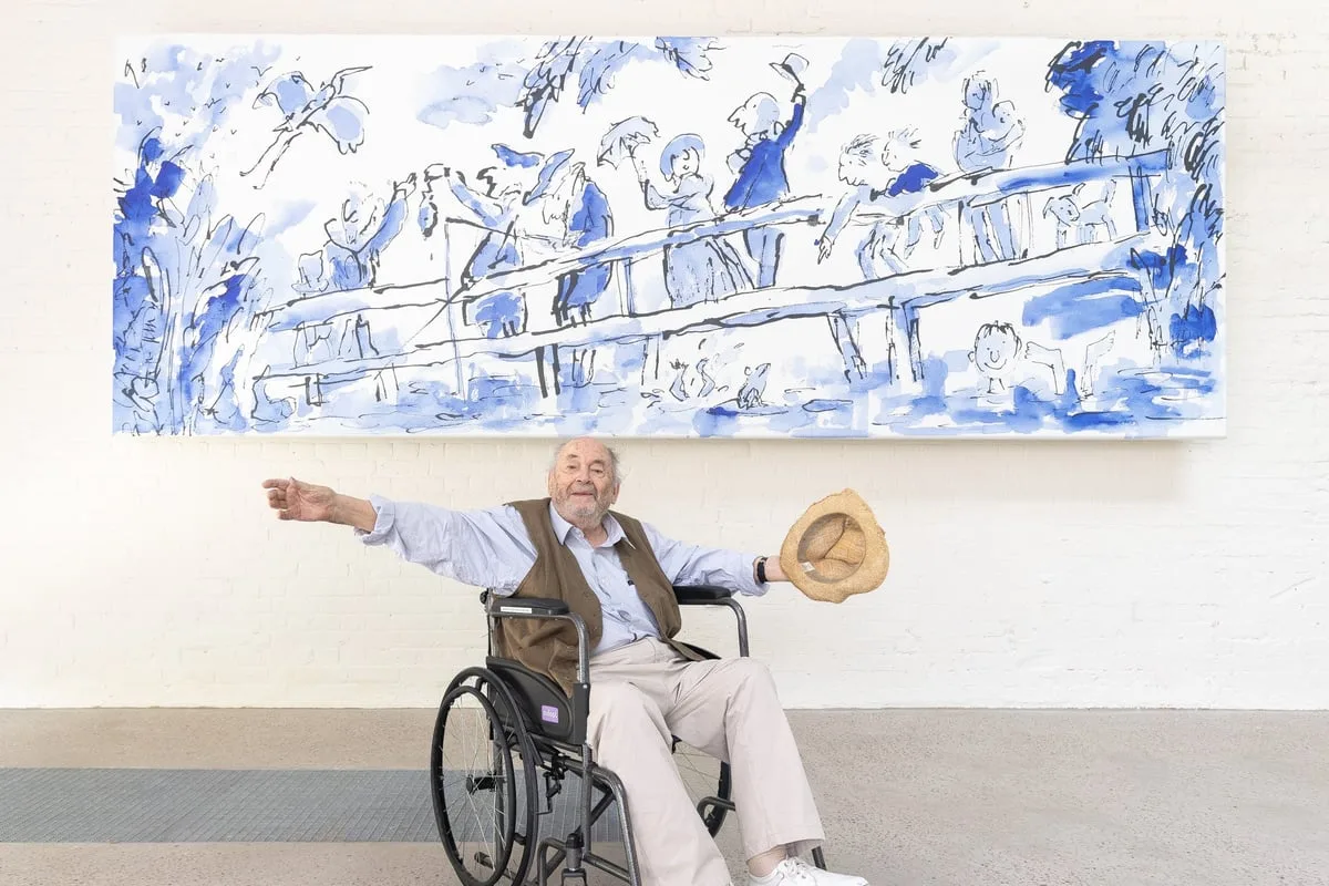 Sir Quentin Blake Unveils Mural For New Illustration Centre