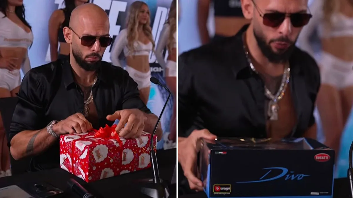 Andrew Tate's Four-Word Reply to Chase DeMoor's Bugatti Gift Before Fight