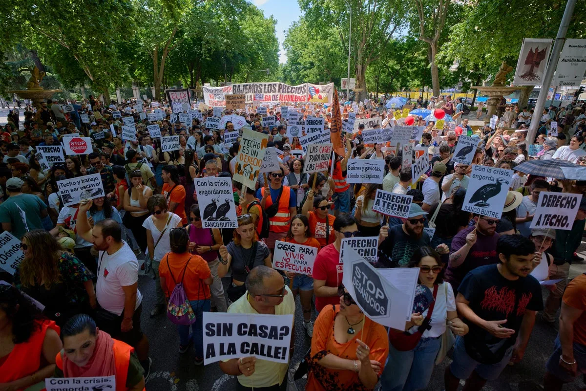 Thousands Protest in Madrid Over Soaring Housing Costs