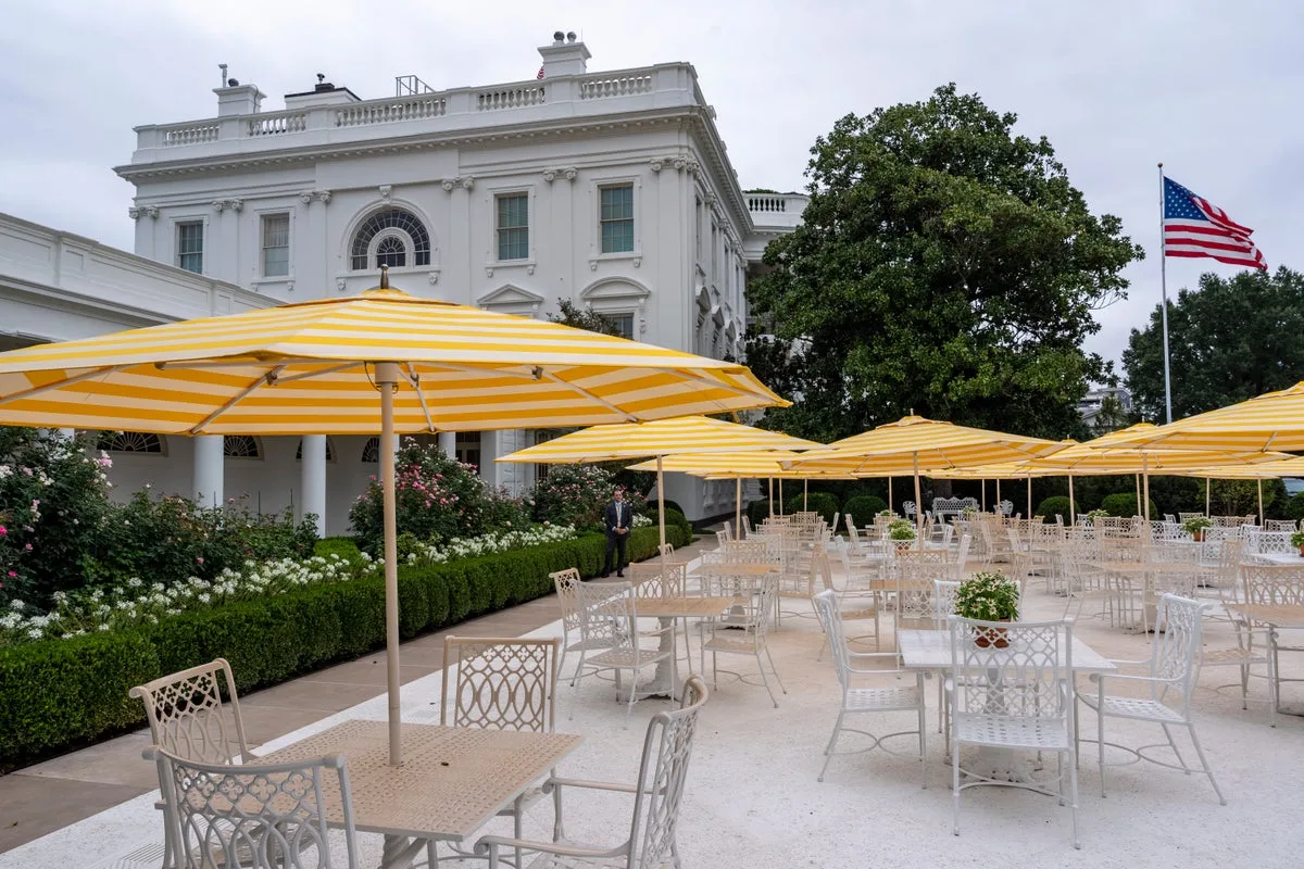 Trump Adds Yellow Parasols to Mar-a-Lago Estate