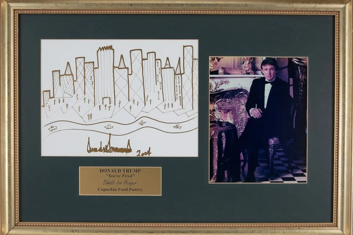 Trump's Denial of Drawing Pictures Contradicted by Multiple Sketches Sold at Auction