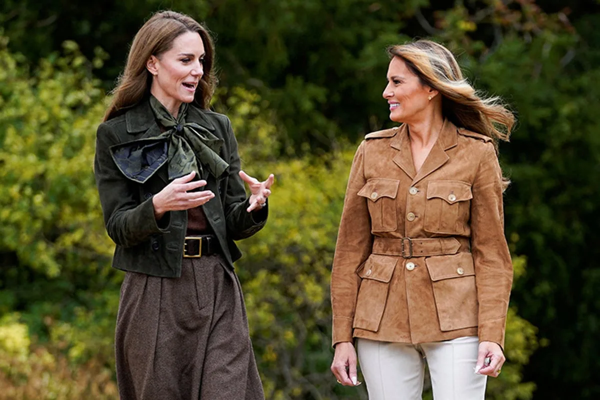 Melania and Kate Make Bold Fashion Choices for Historic First Outing Together