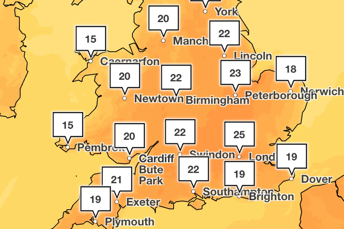 UK set for warmest April day in six years with temperatures up to 26C