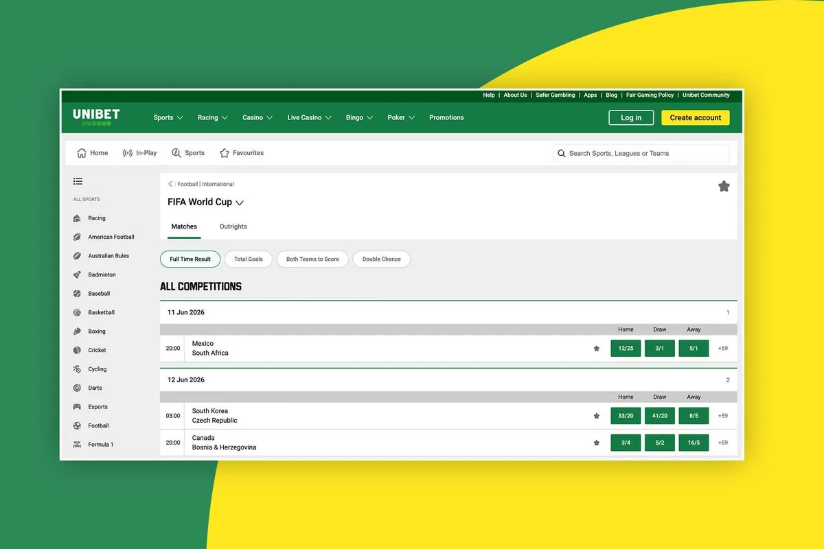 Unibet World Cup 2026: New Users Get £30 in Free Bets