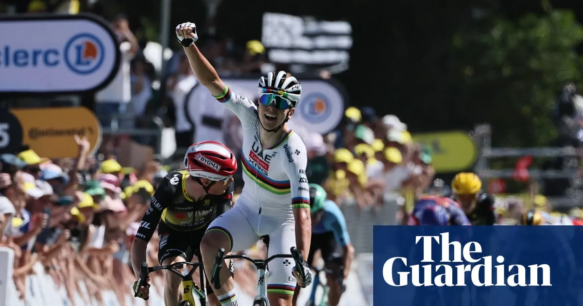 Pogacar Beats Vingegaard to Win Stage Seven and Retake Yellow Jersey in Tour de France 2025