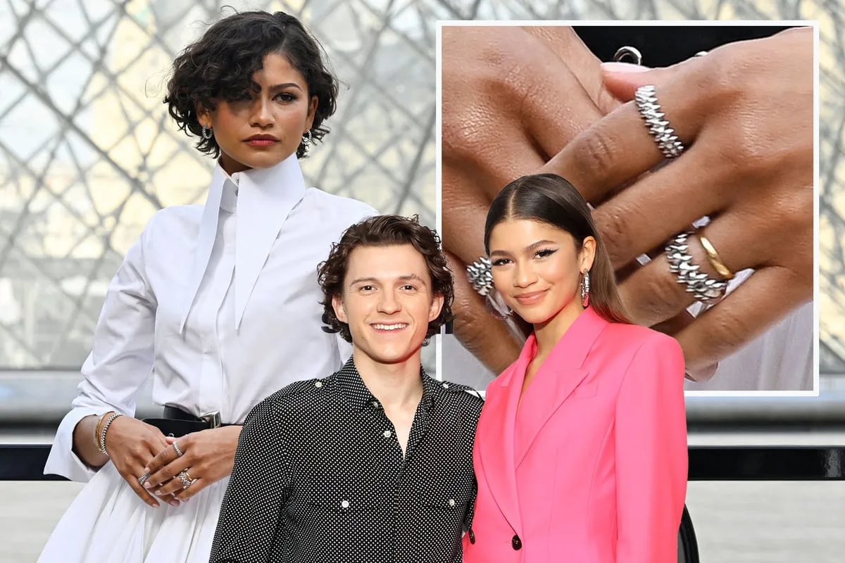 Zendaya's Gold Band Fuels Marriage Rumours at Paris Fashion Week