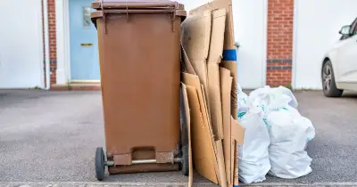 Binman settles debate on putting rubbish beside wheelie bin