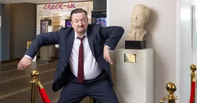David Brent Sculpture Unveiled at Slough Premier Inn for The Office 25th Anniversary