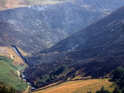 Dovestones Moorland Fire: Dramatic Photos Show Scorched Hillsides