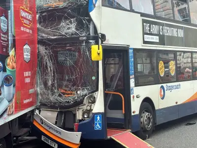 Eight hospitalised after bus crashes into lorry in Newcastle city centre