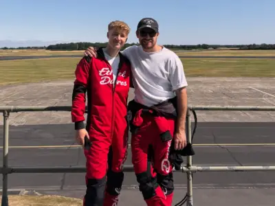Emmerdale Stars Complete Wing Walk for Co-Star's Children's Usher Syndrome