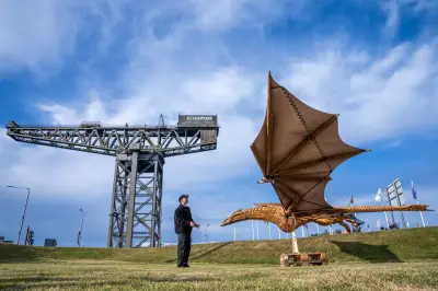 Game of Thrones dragon Syrax flies over Glasgow for Commonwealth Games