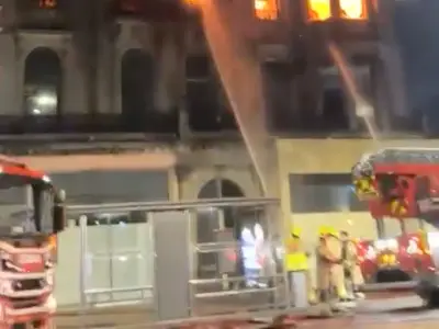 Historic Edinburgh Building Engulfed by Flames in Early Morning Blaze