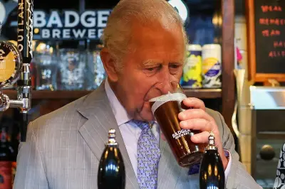 King Charles 'drowns sorrows' with pint after England's World Cup exit