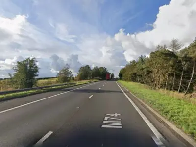 Man, 24, dies in early-morning M74 crash in South Lanarkshire