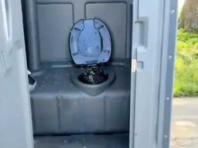 Man Trapped in Porta-Potty Drain for 8 Hours After Dropping Drink