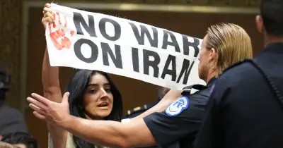 Pete Hegseth Heckled by Iran War Protesters at Senate Hearing