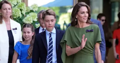 Princess Kate beams at Wimbledon with George, Charlotte and William