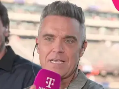 Robbie Williams Clarifies World Cup Interview 'White Substance' as Mint