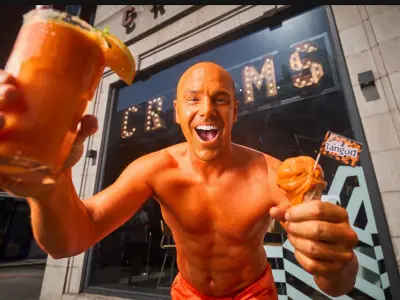 Tango Man returns after 30 years, swaps slaps for sorbet scoops