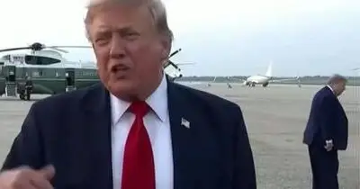 Trump body double spotted in interview background sparks conspiracy theory