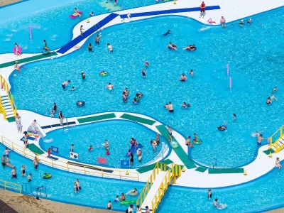 UK Lido with Lazy River Reopens Ahead of Heatwave, Reminiscent of Greece