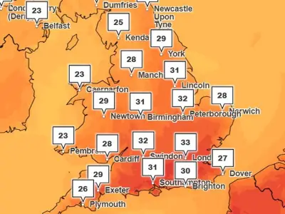 UK Yellow Weather Warning as Third Heatwave Brings 30C+ Temperatures