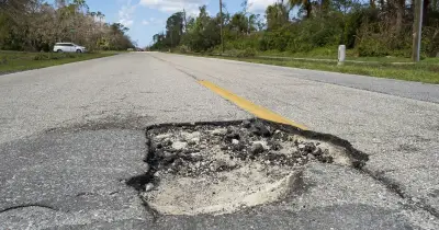 UK's 10 worst roads for potholes and repairs revealed