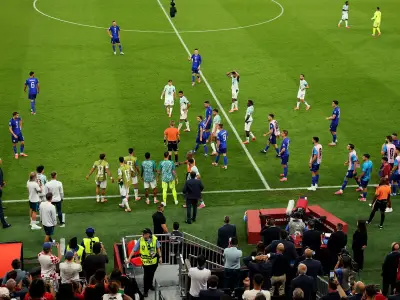 World Cup Match Halted as Fans Hurl Bottles After Disallowed Goal