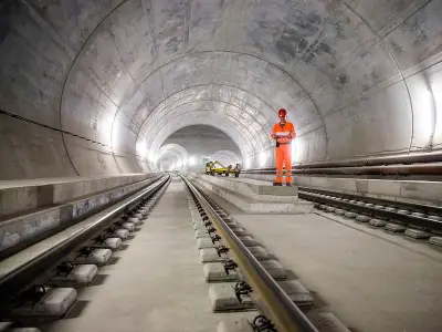 World's Longest and Deepest Train Tunnel: £11.2bn Gotthard Base Tunnel