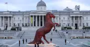 11m Trojan Horse in Trafalgar Square Marks The Odyssey Premiere