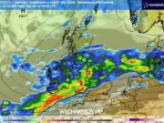 390-mile 'wall of rain' to drench England as heatwave ends