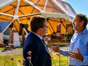 Adam Frost makes Welsh TV gardener's 'dreams come true' at Royal Welsh Show