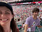Alexandra Daddario Drops Jaws in England Jersey, Claims She Was Kicked Out of Norway Match