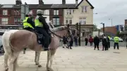 Anti-Immigration Protest in Liverpool Met by Large Police Presence